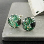 Load image into Gallery viewer, Circuit Board Cuff Links - Wanderlustre
