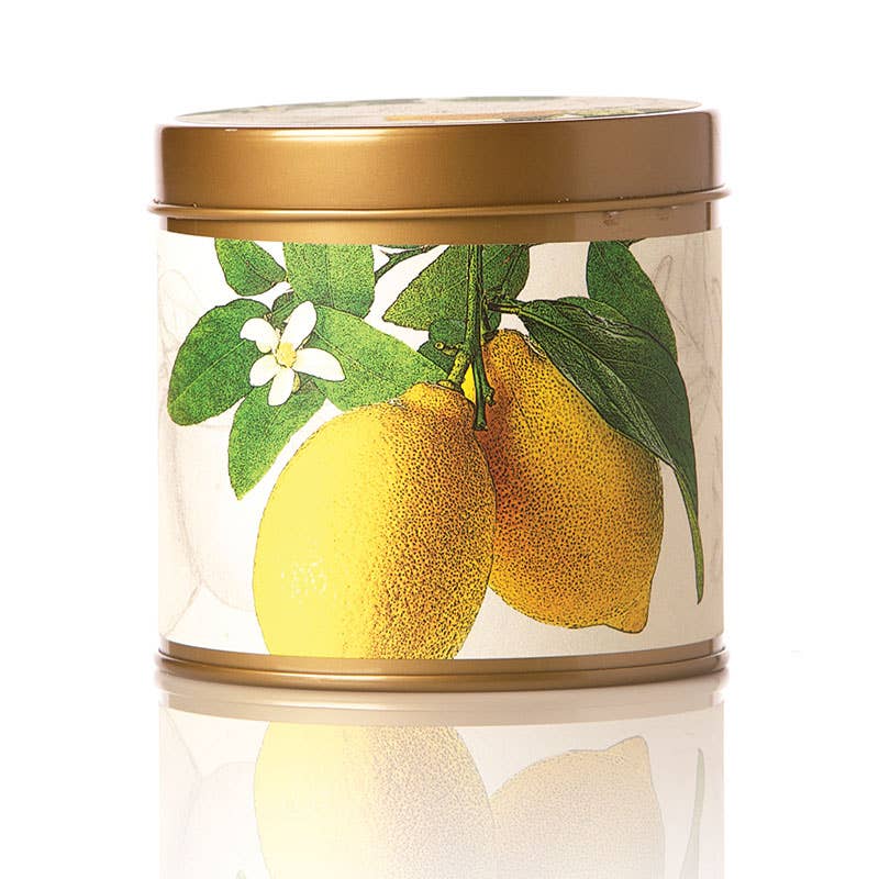 Rosy Rings Lemon Blossom & Lychee Signature Tin Candle