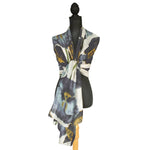 Load image into Gallery viewer, Pansy Flower Scarf