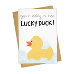 Load image into Gallery viewer, Rubber Ducky New Baby Greeting Card