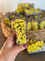 Load image into Gallery viewer, White Sage Smudge Stick with Yellow Flowers