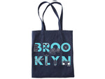 Load image into Gallery viewer, Maptote Brooklyn Font Denim Tote
