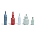 Load image into Gallery viewer, Colorful Porcelain Ribbed Vases
