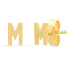 Load image into Gallery viewer, TAI 14K Gold Initial Stud Earrings (sold individually)
