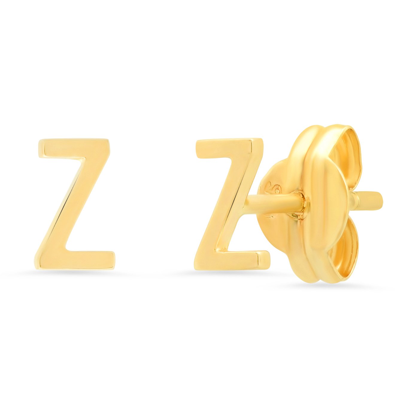 TAI 14K Gold Initial Stud Earrings (sold individually)