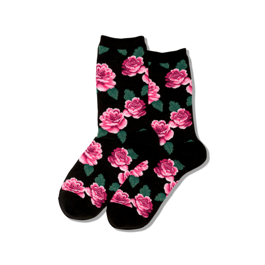 Women's Rose Crew Socks