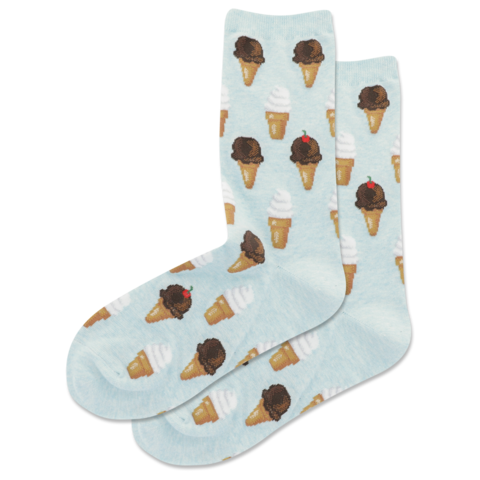 Women's Ice Cream Crew Socks