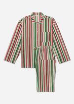 Load image into Gallery viewer, Candy Cane Stripe Mens Long Sleep Set