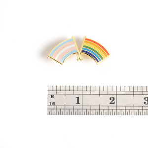 Trans and LGBTQ+ Pride Flag Pin