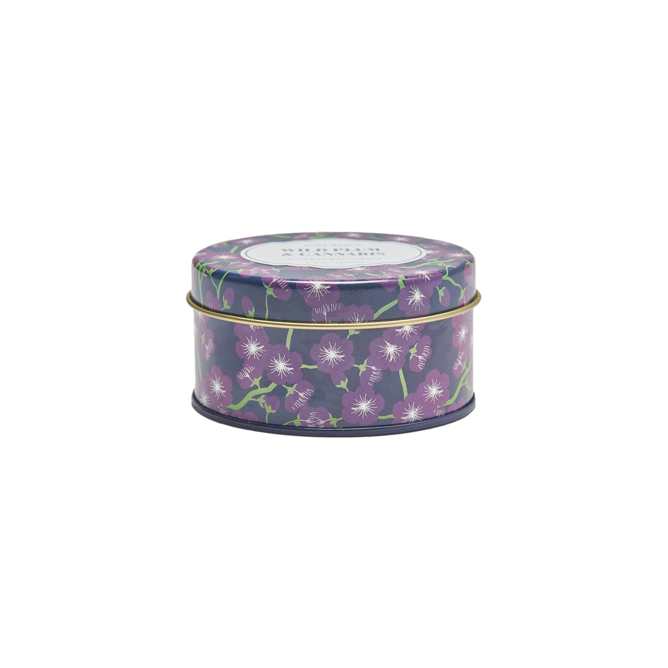 Rosy Rings Wild Plum & Cannabis Travel Tin Candle