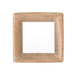 Rattan Square Paper Salad and Dessert Plates (pack of 8)