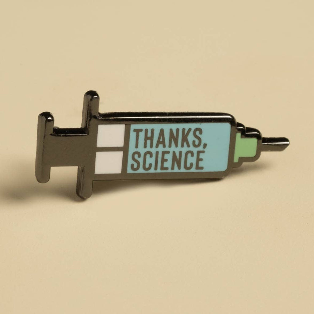 Thanks, Science Vaccine Syringe Mini Pin - Wanderlustre