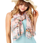 Load image into Gallery viewer, Fairytale Birds and Flowers Scarves - Wanderlustre
