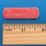 Load image into Gallery viewer, I&#39;m Vaccinated Bandage Pin

