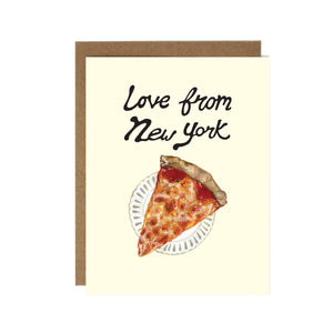 Love from NY Pizza Card