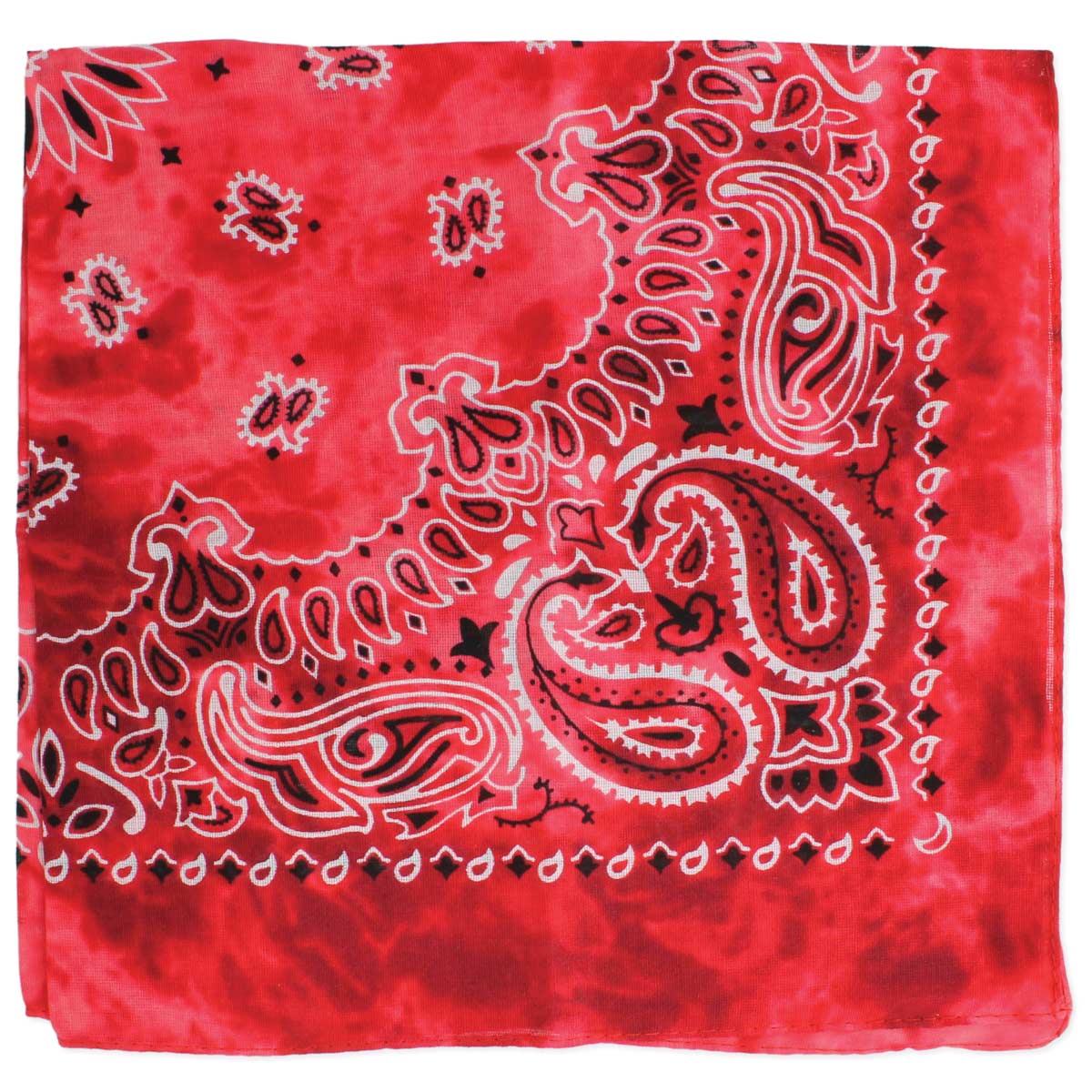 Tie Dye Paisley Print Cotton Bandana - Wanderlustre