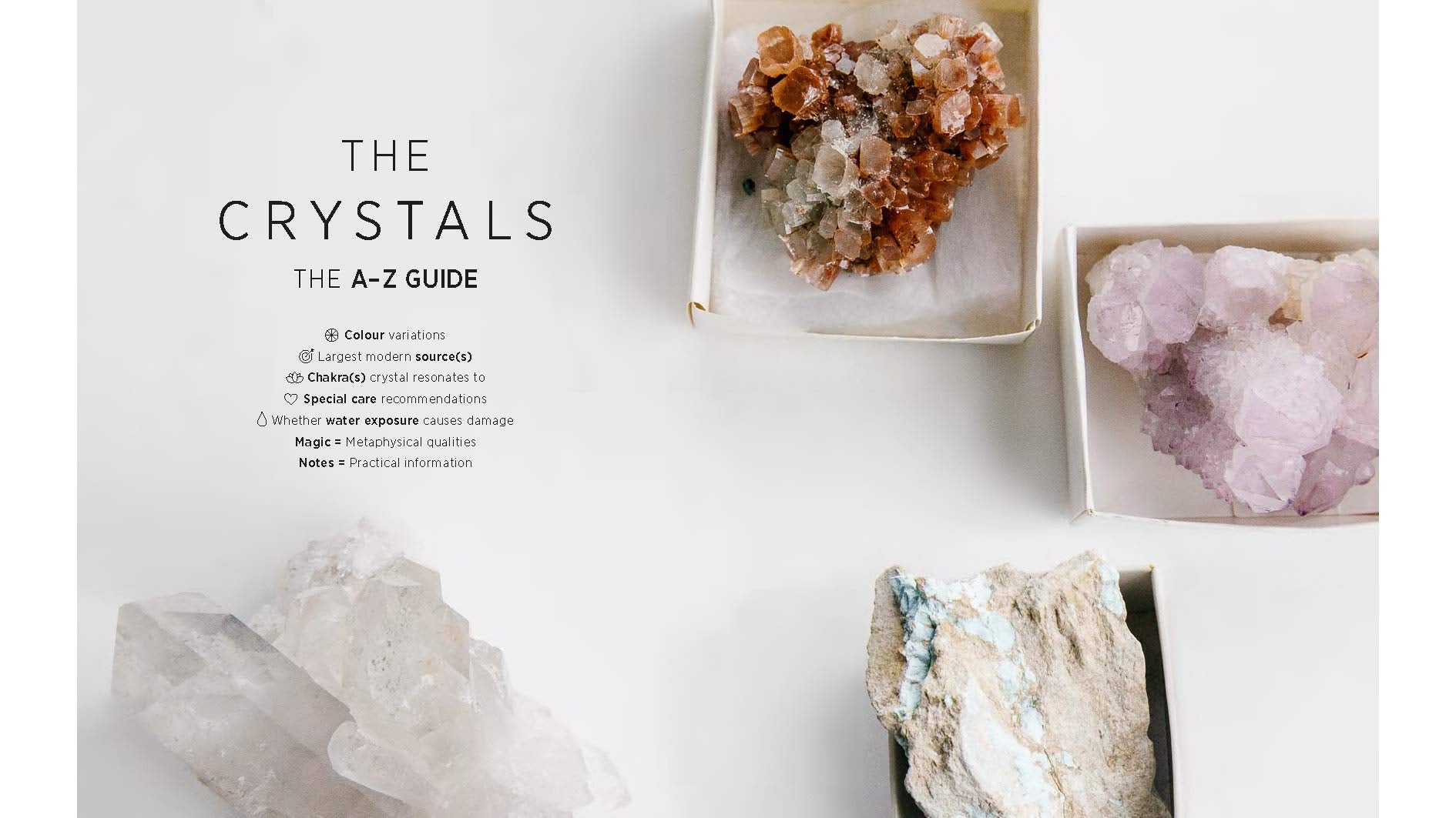 Crystals: The Modern Guide to Crystal Healing - Wanderlustre