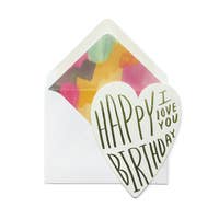 Birthday I Love You Card