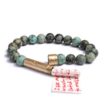 Load image into Gallery viewer, Wishbeads African Turquoise Bracelet - Positivity + Purpose - Wanderlustre
