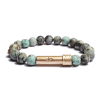 Load image into Gallery viewer, Wishbeads African Turquoise Bracelet - Positivity + Purpose - Wanderlustre
