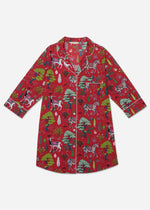 Load image into Gallery viewer, Antelope&#39;s Forest Sleep Shirt - Ruby
