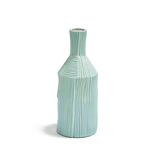 Colorful Porcelain Ribbed Vases