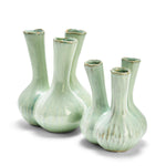 Load image into Gallery viewer, Celadon 3-Stem Vases
