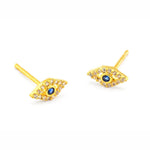 Load image into Gallery viewer, Small Evil Eye Earrings
