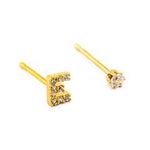 Load image into Gallery viewer, TAI Pave Initial Earrings - Wanderlustre
