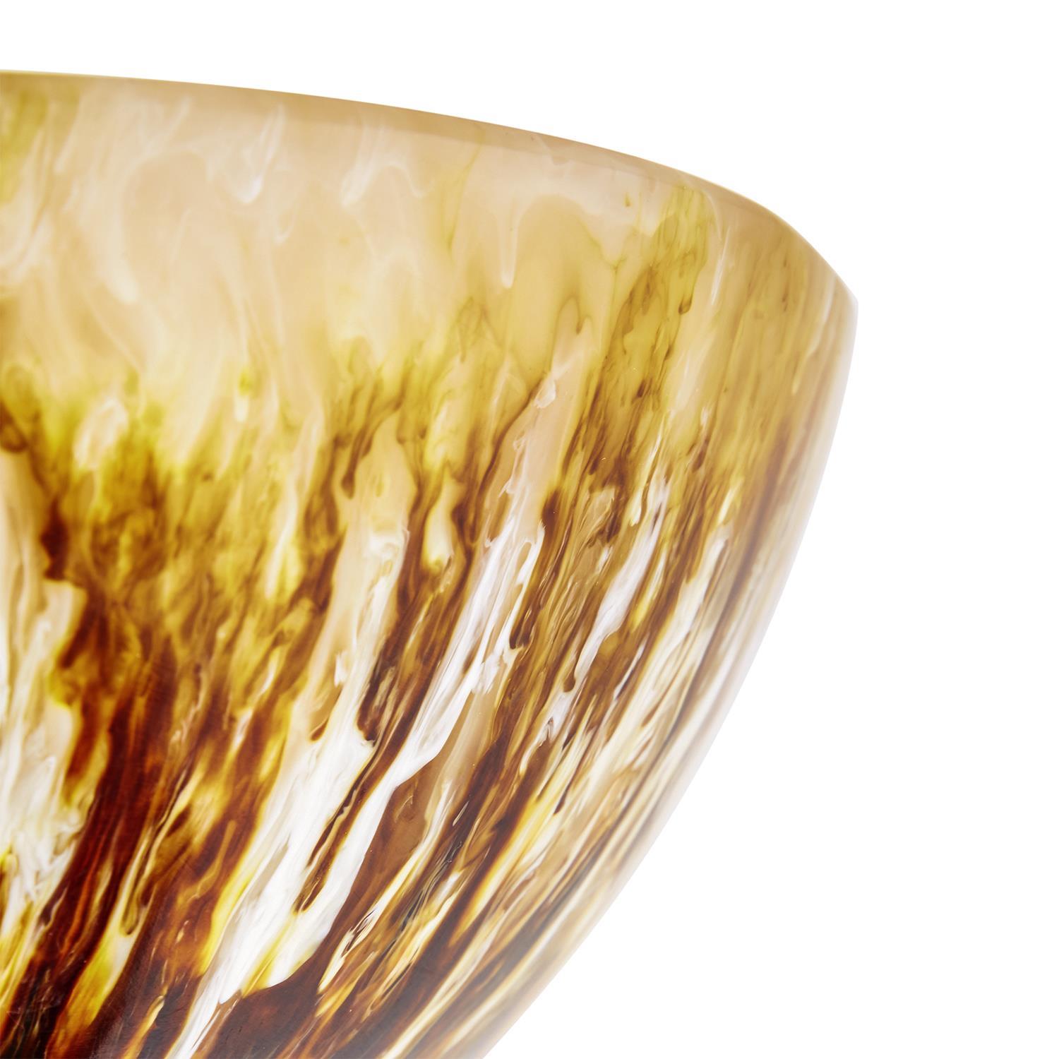 Marbleized Earth Tones Serving Bowl