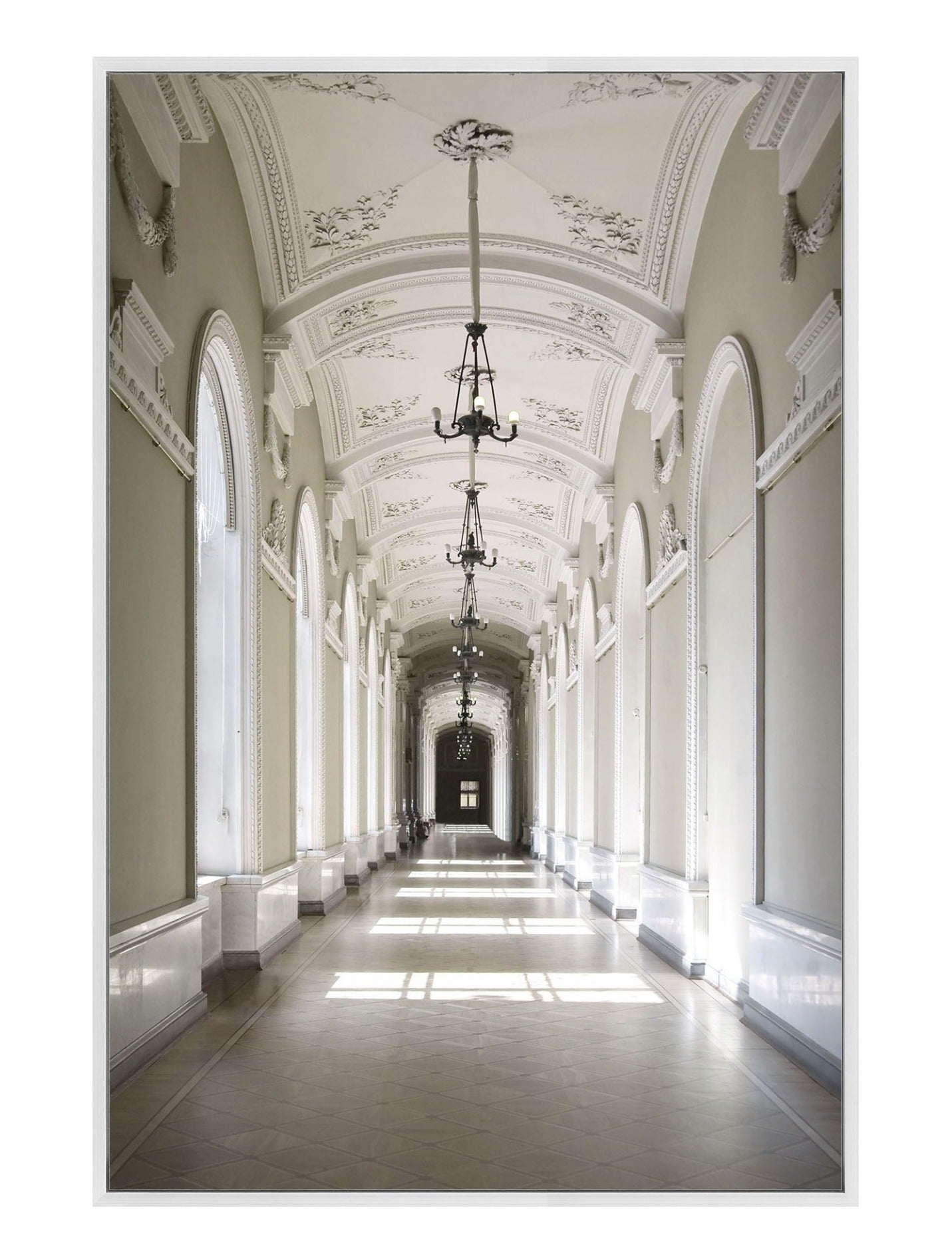 Corridor Framed Print - Wanderlustre