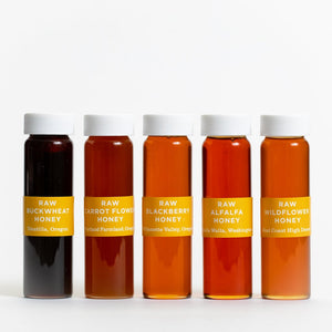 Jacobsen Co. Five Vial Raw Honey Set