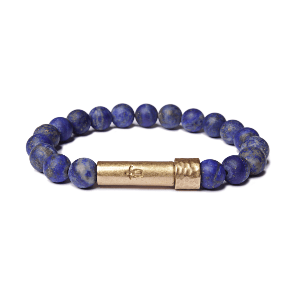 Wishbeads Lapis Lazuli Bracelet - Love + Protection - Wanderlustre