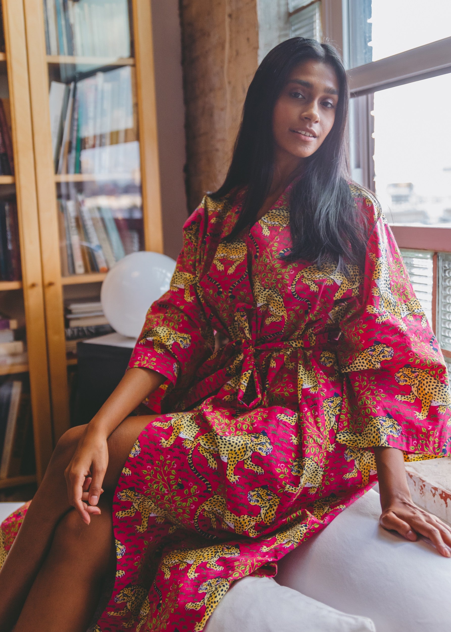 Printfresh Robe Printfresh Bagheera Robe - Hot Pink - Wanderlustre