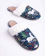 Load image into Gallery viewer, Unicorn Garden Quilted Slide Slipper
