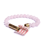 Load image into Gallery viewer, Wishbeads Rose Quartz Bracelet - Love + Forgiveness - Wanderlustre
