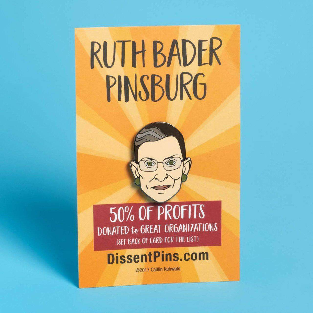Ruth Bader Pinsburg Pin - Wanderlustre