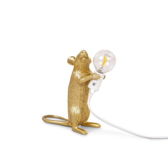 Seletti Mouse Lamps - Gold - Wanderlustre