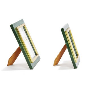 Green and Gold Photo Frames