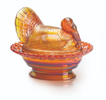 Load image into Gallery viewer, Turkey in Basket Glass Dish
