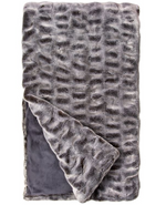 Load image into Gallery viewer, Couture Collection Glacier Grey Mink Faux Fur Throw
