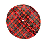 Load image into Gallery viewer, Red Plaid Faux Fur Tree Skirt
