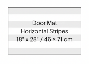 Skinny Stripe Shag Mat