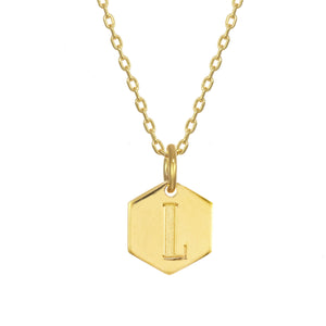 Stella & Ruby Monogram Initial Necklace - Gold