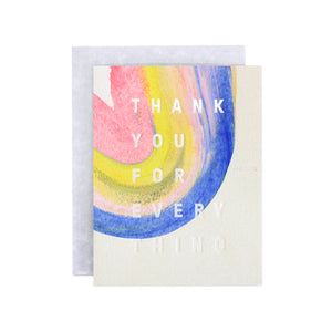 Thank You For Everything Card - Wanderlustre