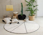 Load image into Gallery viewer, Trace Beige Washable Rug - Wanderlustre
