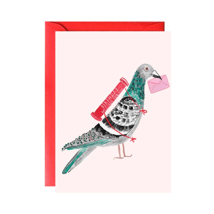 Happy Birthday Pigeon Card
