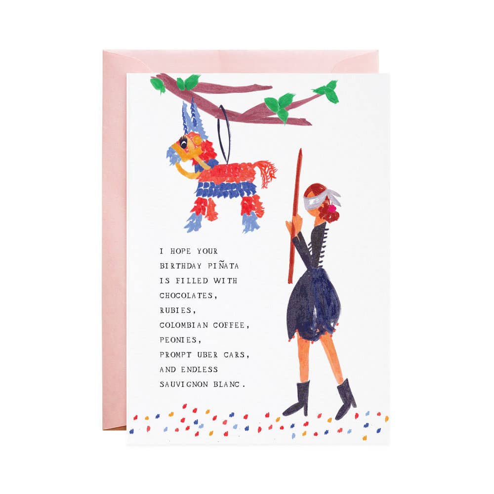 Birthday Piñata Greeting Card