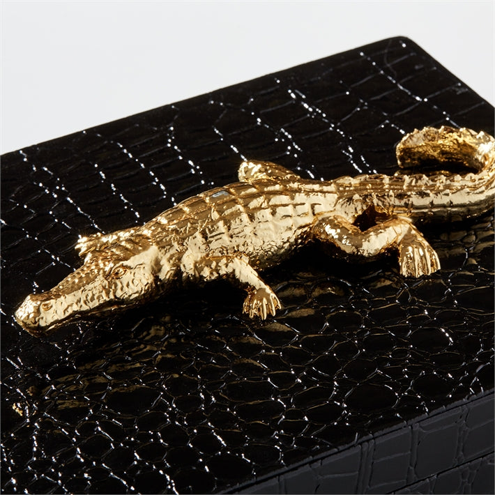Alligator Box made with Vegan Leather - Wanderlustre