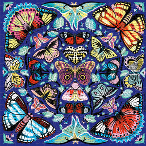 Kaleido-Butterflies 500-Piece Family Puzzle